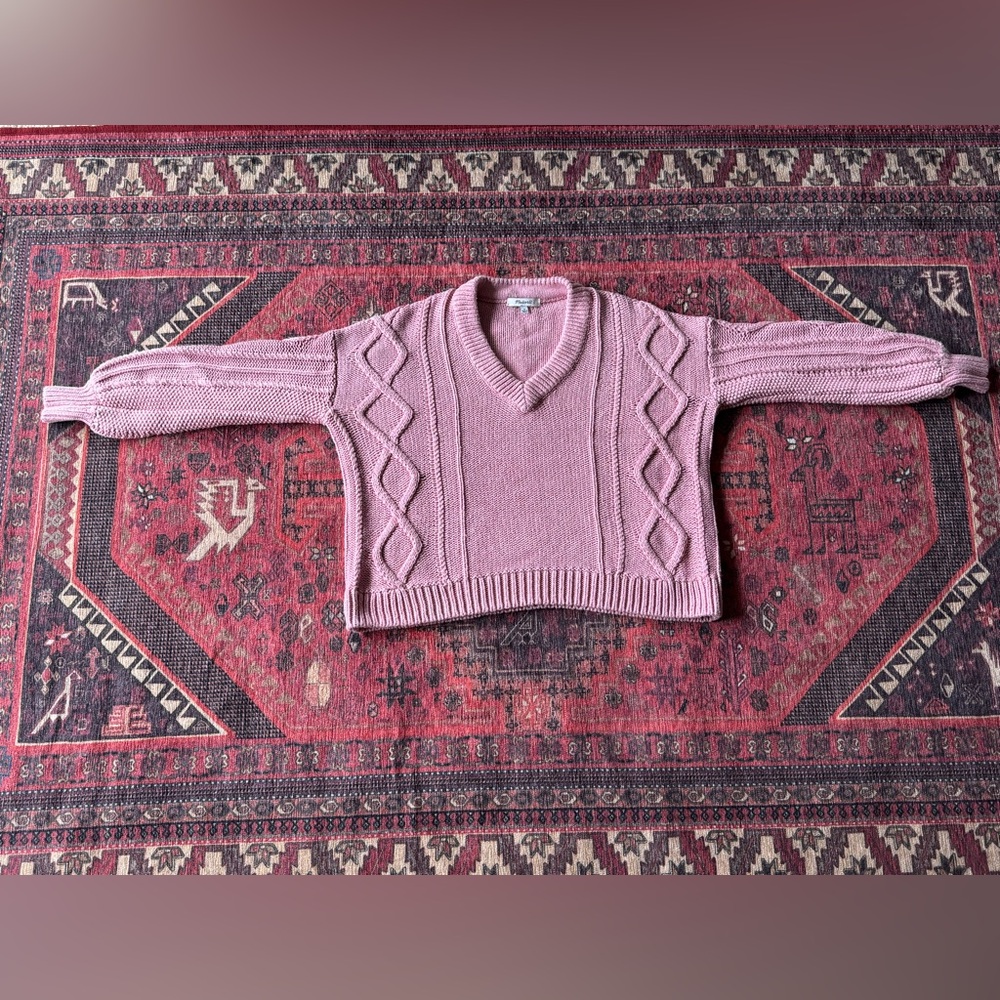 Madewell cable knit sweater